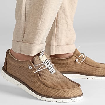 Hey Dude - Mocassins Wally Mesh Neutrals Malt Brown Multi