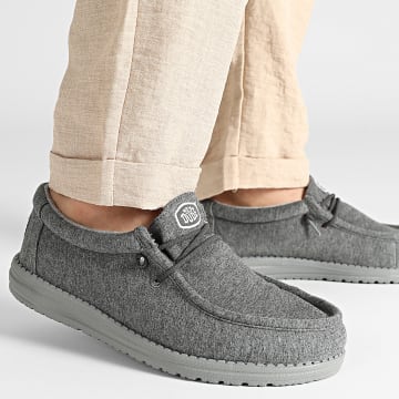 Hey Dude - Mocassins Wally Stretch Jersey Charcoal