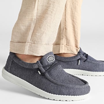 Hey Dude - Mocassins Wally Stretch Jersey Navy