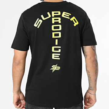 Super Prodige - Camiseta Oversize Grande Energie Negro Amarillo Flúor