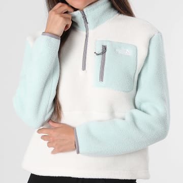 The North Face - Hoodie Polar Reißkragen Damen Yumiori A8E89 Beige Hellgrün