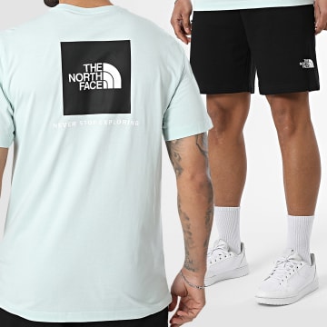 The North Face - Completo T-Shirt E Pantaloncino Da Jogging Simple Dome Evo A8B6K A8GQB Nero Blu Chiaro
