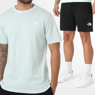 The North Face - Conjunto Camiseta Y Pantalón Corto de chándal Simple Dome Evo A8CZ2 A8GQB Verde Claro Negro