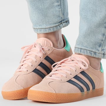 Adidas Originals - Baskets Femme Gazelle J IH6468 Blush Pink Night Indigo Hi-Res Green