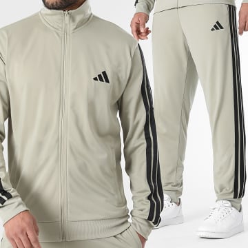 Adidas Sportswear - Ensemble De Survetement A Bandes 3 Stripes Trefoil KC1358 Beige