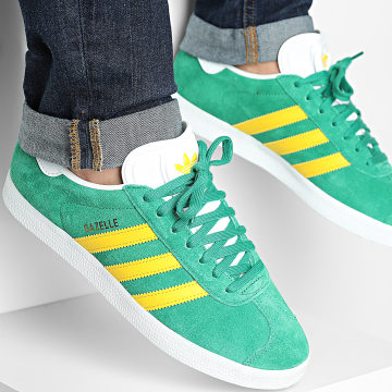 Adidas Originals - Baskets Gazelle HQ9187 Bold Green Eqt Yellow Footwear White