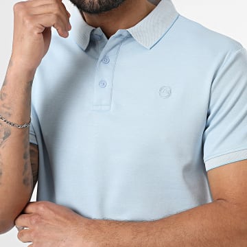 Classic Series - Polo Manches Courtes Pasti Bleu Clair Chiné