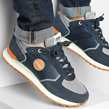 Colmar - Sneaker Travis Block 009 Navy Grigio Arancione