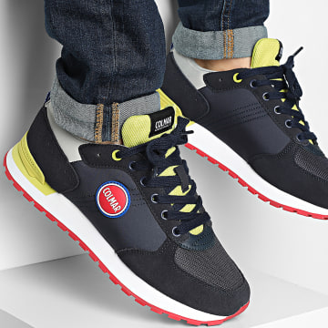 Colmar - Sneaker Travis Colors 010 Navy Lime Grigio Chiaro