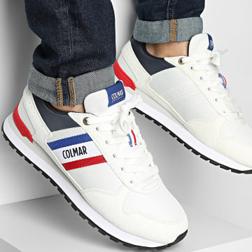 Colmar - Sneaker Travis Main 016 Bianco Navy Rosso