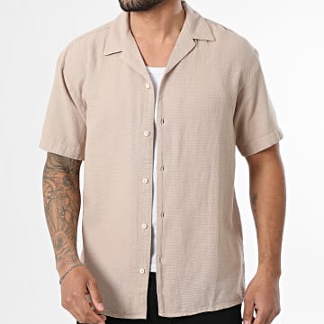 Jack And Jones - Chemise Manches Courtes Liam Resort Beige