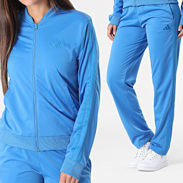 Adidas Sportkleding - Trainingspak Met Strepen Dames 3 Stripes KB8164 Blauw