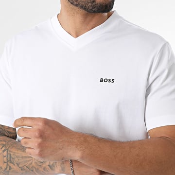 BOSS - Tee Shirt Col V 50506347 Blanc