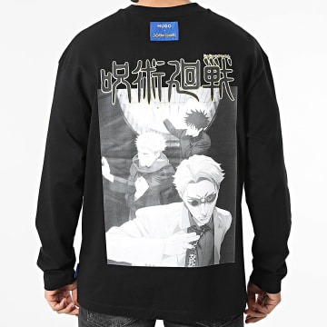 Hugo Blue - Tee Shirt Manches Longues Nichaboso 50554835 Noir x Jujutsu Kaisën