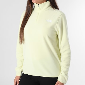 The North Face - Hoodie Fleece Reißverschluss Kragen Damen Glacier Fleece A8D2J Hellgelb