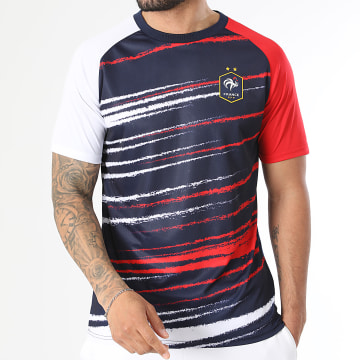 FFF - Tee Shirt F25108C Bleu Marine Blanc Rouge