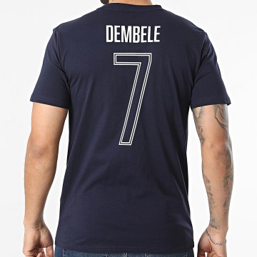 FFF - Tee Shirt Player Dembele N7 FFF F25102C Bleu Marine
