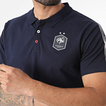 FFF - Polo Manches Courtes Fan F25109C Bleu Marine