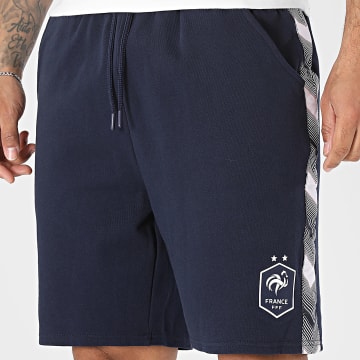 Foot - Short Jogging A Bandes Fan F25111 Bleu Marine