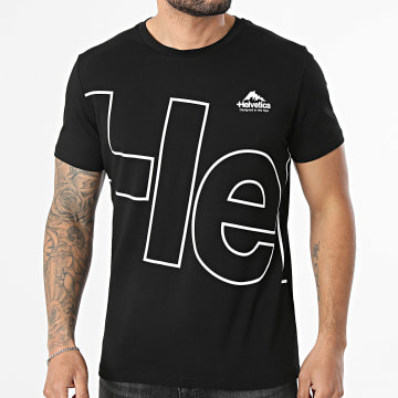 Helvetica - Tee Shirt Atlas 12 Noir