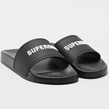 Superdry - Slides Logo Pool Slide MF310292A Black White