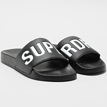 Superdry - Slides Logo Pool Slide MF310291A Black White