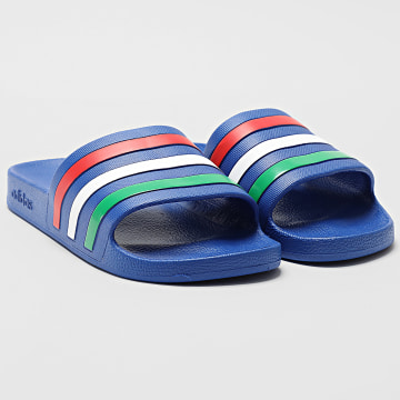 Adidas Performance - Chanclas Adilette Aqua HQ2445 Calzado Azul Intenso Blanco Rojo Verde