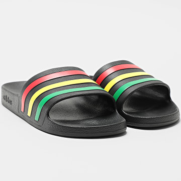 Adidas Sportswear - Claquettes Adilette Aqua HQ2449 Footwear Black Green Yellow Red