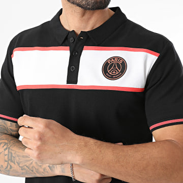 PSG - Polo Korte Mouwen Logo Paris Saint-Germain P25286C Zwart