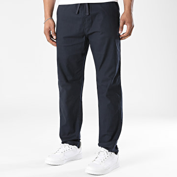 Teddy Smith - Calça Chino Linen 10117224D Azul Marinho