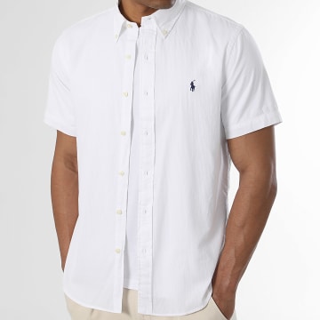 Polo Ralph Lauren - Chemise Manches Courtes Custom Fit Original Player Blanc