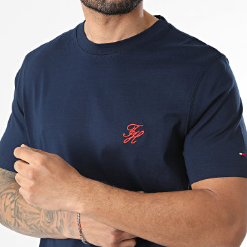 Tommy Hilfiger - Tee Shirt Script Monogram 3066 Bleu Marine