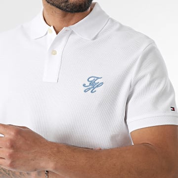 Tommy Hilfiger - Polo Manches Courtes Regular Fit Script 3046 Blanc