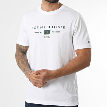 Tommy Hilfiger - Tee Shirt Brand Love Mono Stack 2365 Blanc