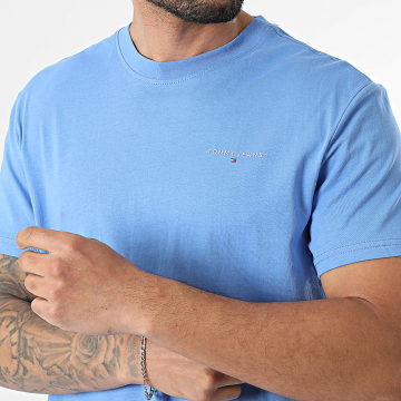 Tommy Jeans - Tee Shirt Slim Linear Chest 1780 Bleu