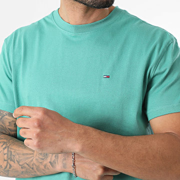 Tommy Jeans - Tee Shirt Regular Fit Small Flag 2504 Vert