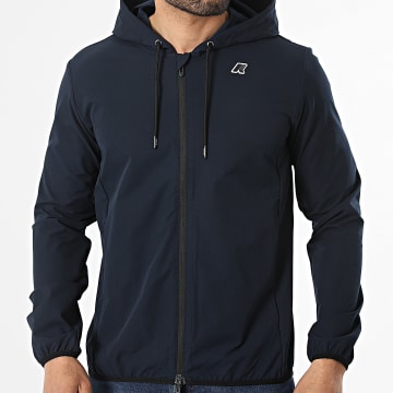 K-Way - Giacca con Zip e Cappuccio Journeer Travel K5138FW Blu Marino
