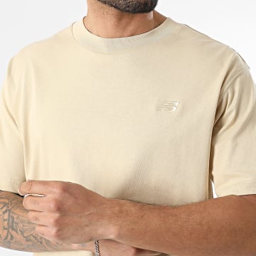 New Balance - T-Shirt Relaxed Fit Athletics Cotton MT41533 Bege