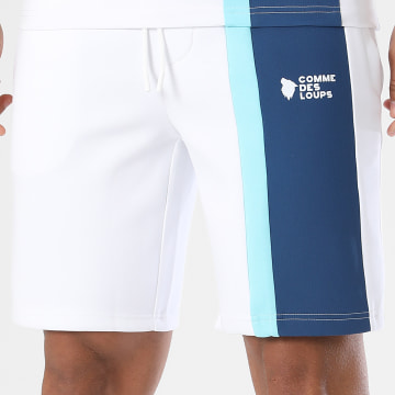 Comme Des Loups - Calção de treino Amalfi Branco Azul