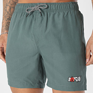Seth Gueko - Pantaloncino da bagno Barlou Verde Kaki