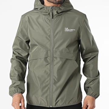 Teddy Smith - Casaco Capuz com Fecho Harris 12018209D Verde Caqui