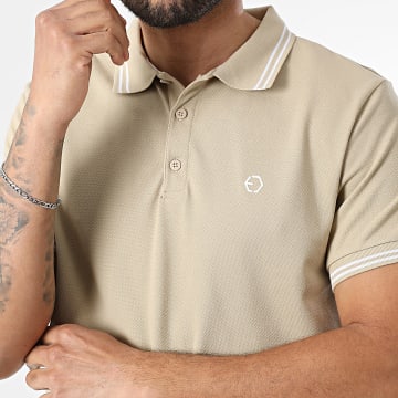 Tiffosi - Polo Korte Mouwen Jeremy 10064378 Beige