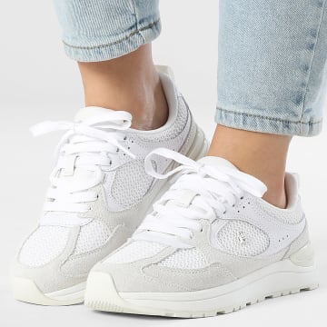 Tommy Hilfiger - Baskets Femme Mix Material Runner 9306 White Ecru