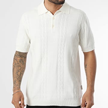 Classic Series - Polo mangas cortas punto Griffin beige claro