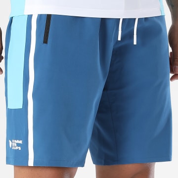 Comme Des Loups - Calção de treino A Banda Master Azul Marinho Azul Claro