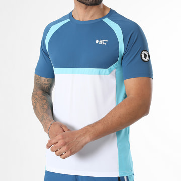 Comme Des Loups - T-Shirt Master Branco Azul Claro Azul-Marinho