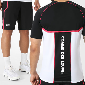 Comme Des Loups - Conjunto Camiseta Y Pantalón Corto de chándal Baltirun Negro Blanco Rosa Fucsia