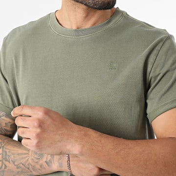 G-Star - Tee Shirt Oversize Compact Jersey D16396-2653 Vert Kaki Chiné