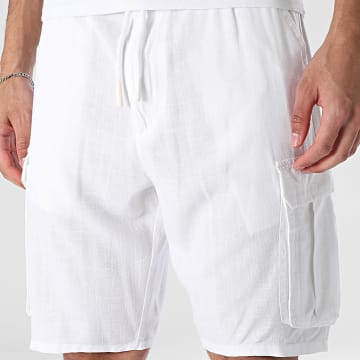 KZR - Cargo Short Linnen Look 209 Wit