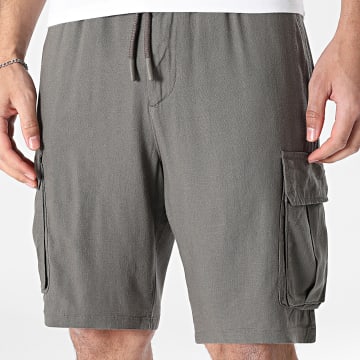 KZR - Casual Short Cargo Linnenlook 209 Donker Taupe